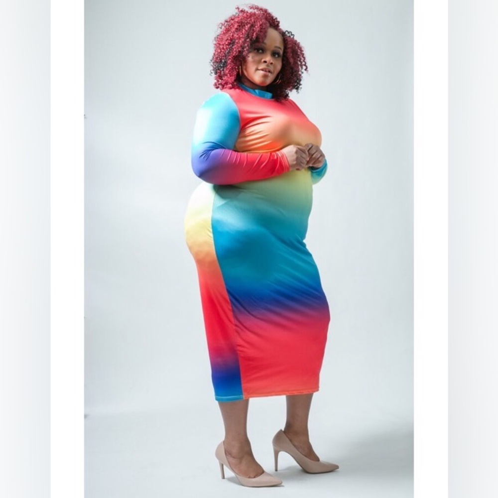 Colorful maxi dress 👗 🌈